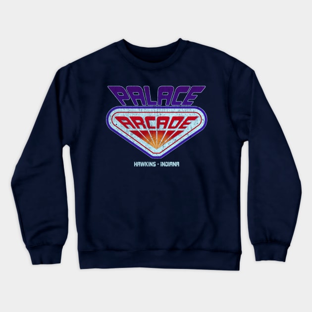 Stranger Things Palace Arcade Crewneck Sweatshirt by rustenico